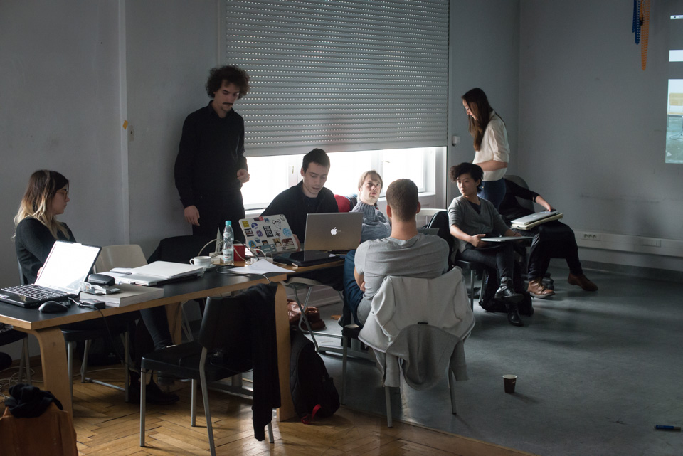 Spotkanie studentów na Wydziale Intermediów w Krakowie.